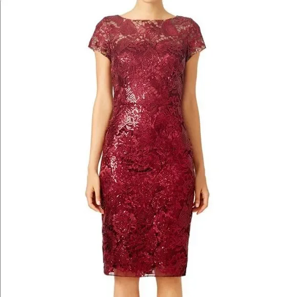 David Meister Dresses | Nwt David Meister Pinot Dress | Color: Red | Size: 2 | Hana0208's Closet